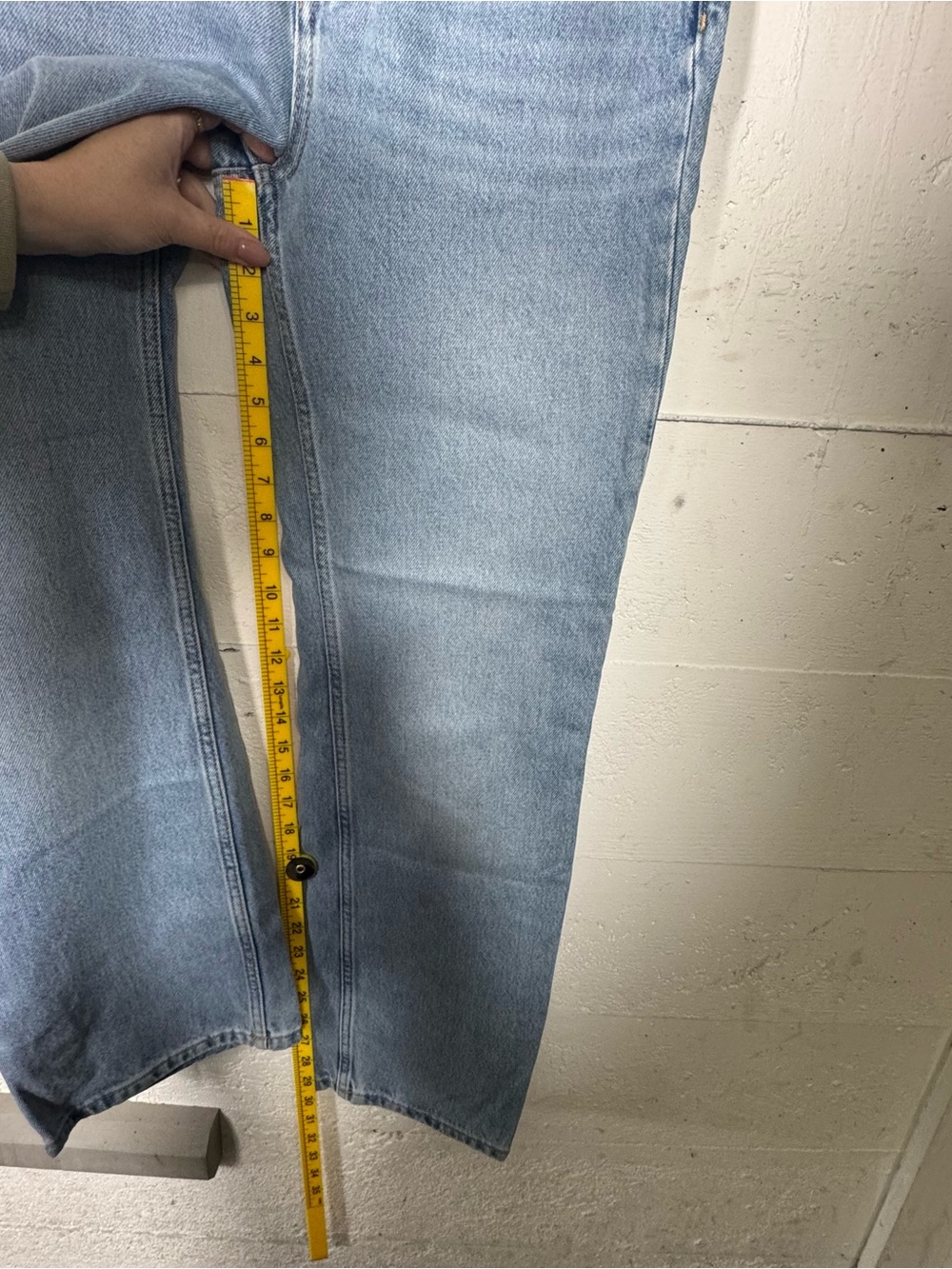 Mango Matilda Light Blue Straight Leg Jeans baggy or bootcut super cute trend - Picture 8 of 9